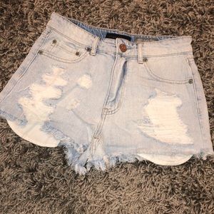 Jean shorts high waisted cheeky
